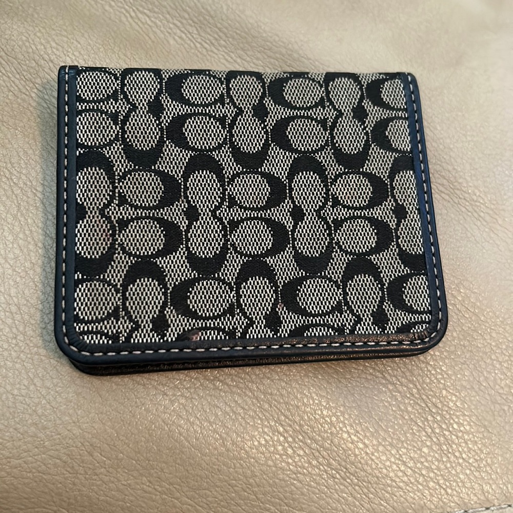 Black Coach Card Wallet